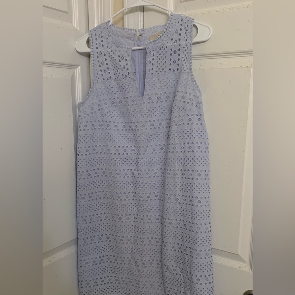 Loft Sz 6 NWT Blue Eyelet Dress
